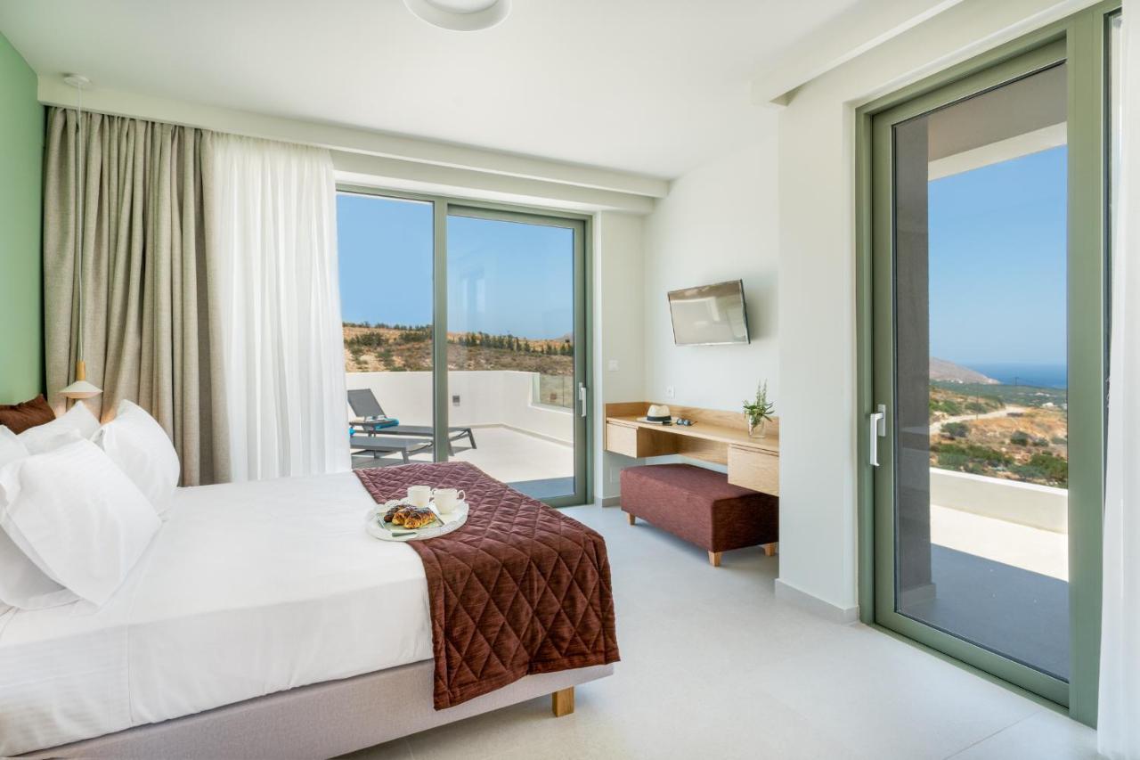 Luxurious Villa Cretan Aura With Private Heated Pool, Jacuzzi And Playroom Agios Ioannis  Eksteriør billede
